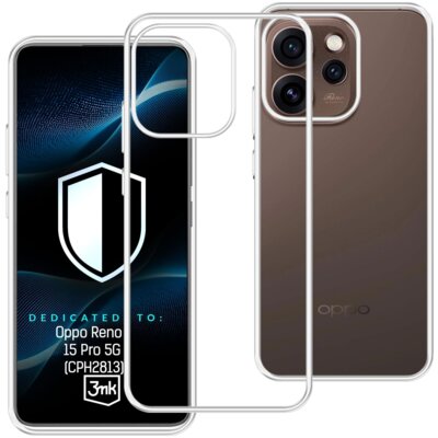 Etui 3MK Hardy Vision Case do Oppo Reno 15 Pro 5G Przezroczysty CPH2813