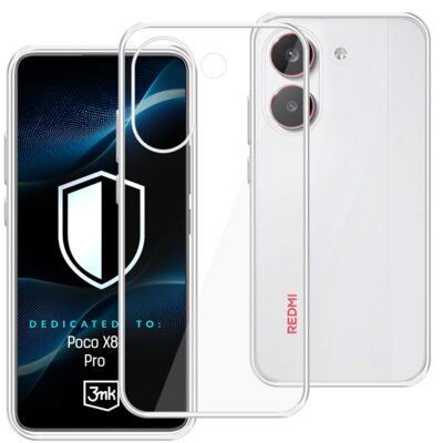 Etui 3MK Hardy Vision Case do Xiaomi Poco X8 Pro Przezroczysty