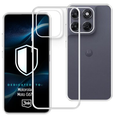 Etui 3MK Hardy Vision Case do Motorola Moto G67 Przezroczysty