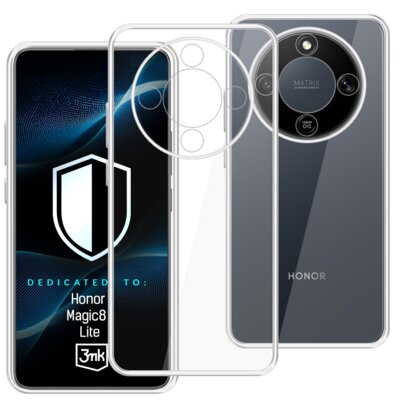 Etui 3MK Hardy Vision Case do Honor Magic 8 Lite Przezroczysty