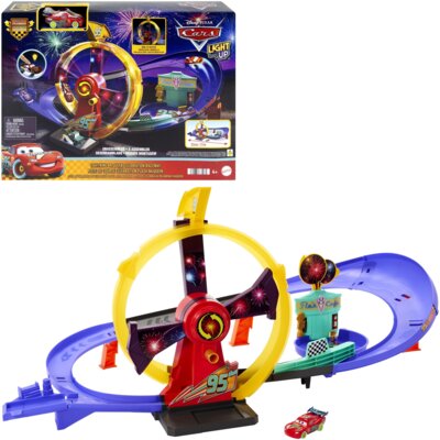 Tor MATTEL Disney Pixar Cars Auta Odjazdowe Świętowanie Zestaw JMT57