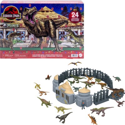 Zestaw figurek JURASSIC WORLD Minis Wyspa Dinozaurów Kalendarz adwentowy JLD23