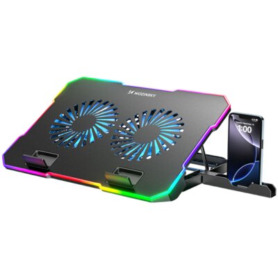 Podstawka chłodząca WOZINSKY WDCX-A26 NitroCool RGB Czarny