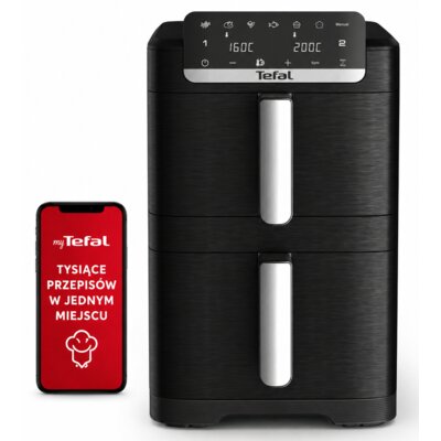 Air Fryer Frytkownica beztłuszczowa TEFAL EY7528E0 Easy Fry Stack 10l z podwójnym koszem