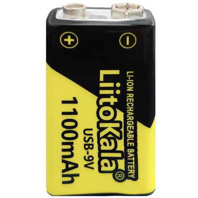 Akumulatorki 9V/6F22 1100 mAh LIITOKALA LII-USB-9V (4 szt.)