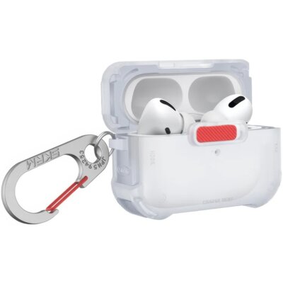 Etui na słuchawki SKINARMA Mecha do Apple AirPods Pro 2 Przezroczysto-matowy