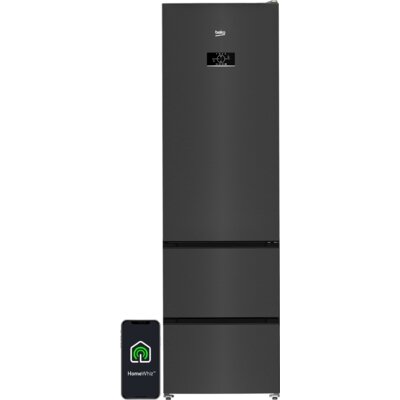 Lodówka BEKO bPRO500 B5RGNA356HXBRW HarvestFresh NoFrost-AeroFlow Inwerter 203.5cm Ciemny Inox