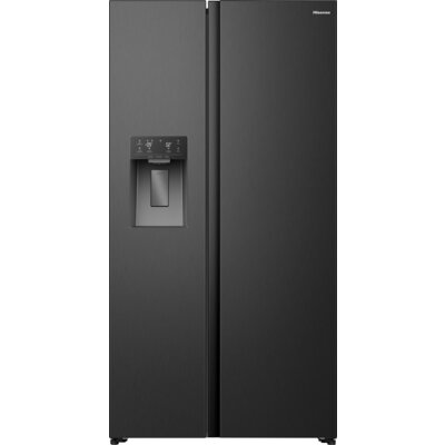 Lodówka HISENSE Seria 5 RS5P528STFE No frost Side by side Kostkarka 178.6cm Czarna