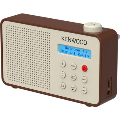 Radio KENWOOD CR-M25DAB-T Cyfrowe Przenośne Brązowo-beżowy