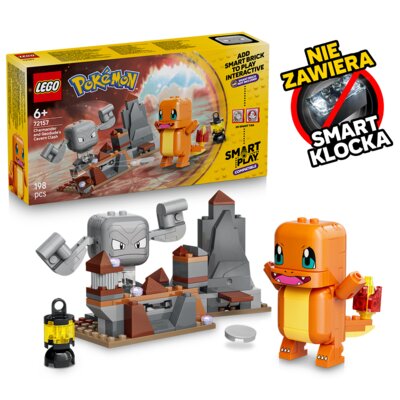 LEGO 72157 Pokémon SMART Play Charmander i Geodude — starcie w jaskini