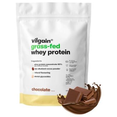 Odżywka białkowa VILGAIN Grass‑Fed Whey Protein Czekoladowy (1000 g) Bez cukru