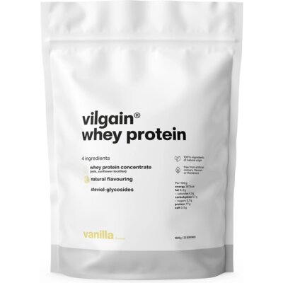 Odżywka białkowa VILGAIN Whey Protein Waniliowy (1000 g) Bez cukru