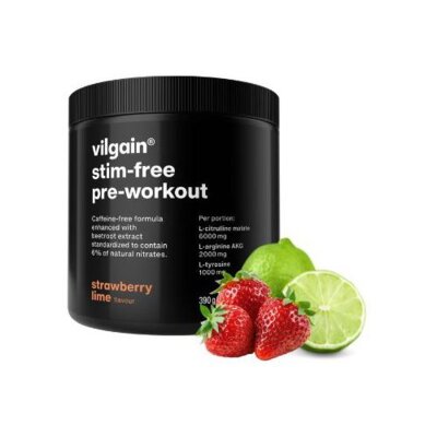 Przedtreningówka VILGAIN Pre-Workout 3.0 Stim free Truskawkowo-limonkowy (390 g)