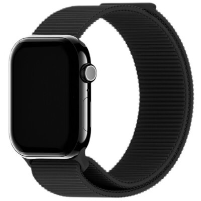 Pasek HOLDIT Nylon do Apple Watch do koperty 44/45/46/49 mm Czarny