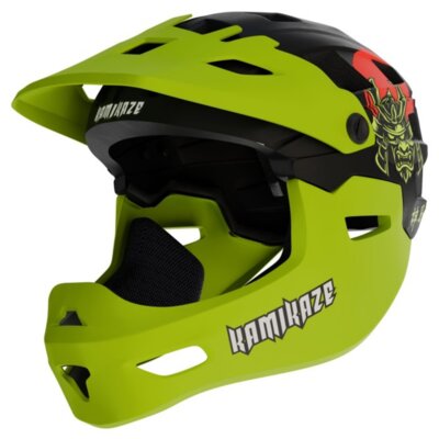 Kask KAMIKAZE Ronin Zielony Full Face (rozmiar L)