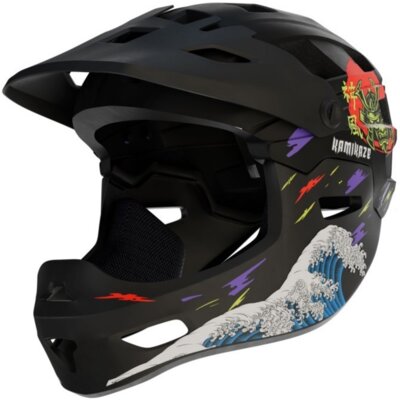 Kask KAMIKAZE Ronin Czarny Full Face (rozmiar S)