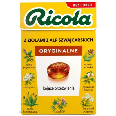 Cukierki ziołowe RICOLA Oryginalne (27.5 g)