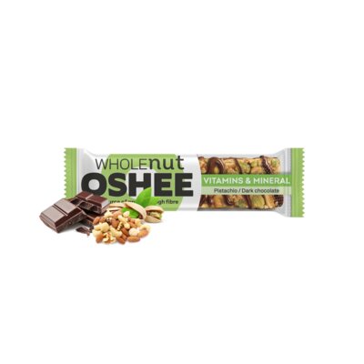 Baton OSHEE Wholenut z orzechami pistacjami i gorzką czekoladą (40 g)