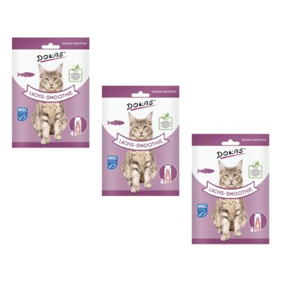 Przysmak dla kota DOKAS Smoothie z łososia 12 x 30 g