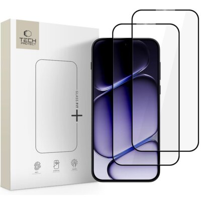 Szkło hartowane TECH-PROTECT Glass Fit+ do OnePlus Nord 6 Czarny (2 szt.)