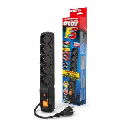 Listwa ACAR F5 FA F5CZPW W0104 (1.5 m) Czarny