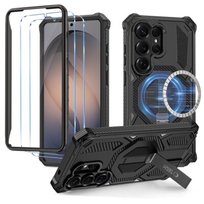 Etui TECH-PROTECT Magblast MagSafe+ do Samsung Galaxy S26 Ultra Czarny + szkło hartowane