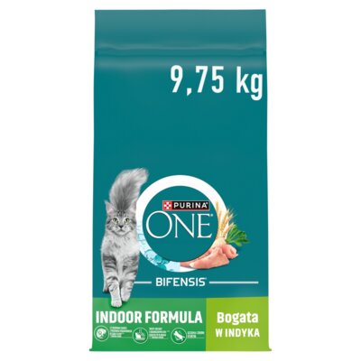 Karma dla kota PURINA ONE Indoor Formula Cat Indyk z pszenicą 9.75 kg