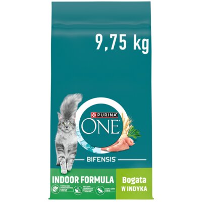 Karma dla kota PURINA One Indoor Formula Cat Indyk z pszenicą 9.75 kg