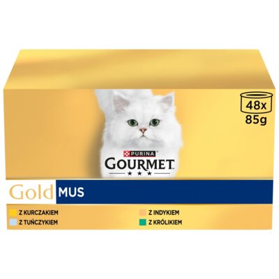 Karma dla kota GOURMET Gold Mus Mix Smaków 48 x 85 g