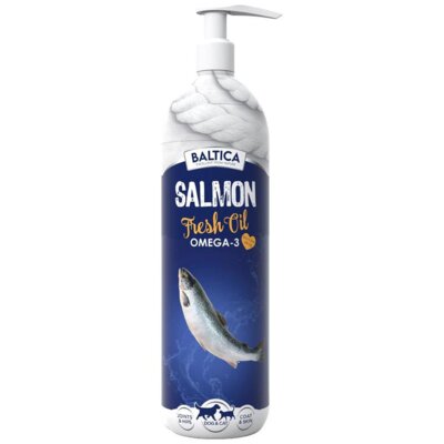 Suplement dla psa i kota BALTICA Salmon Fresh Oil 1000 ml