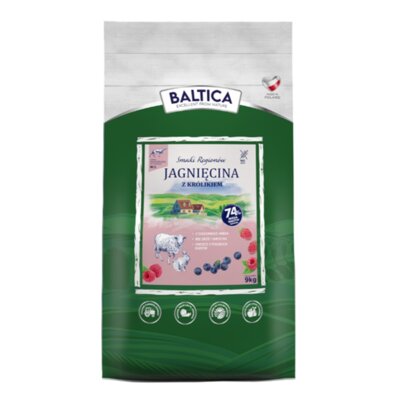 Karma dla psa BALTICA Smaki Regionów Adult Jagnięcina z królikiem M/L 9 kg