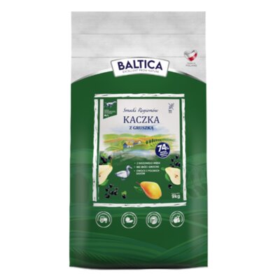 Karma dla psa BALTICA Smaki Regionów Adult Kaczka z gruszką M/L 9 kg
