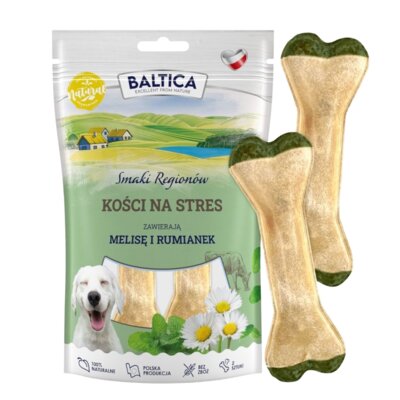 Przysmak dla psa BALTICA Smaki Regionów Kość na stres z melisą i rumiankiem 110 g