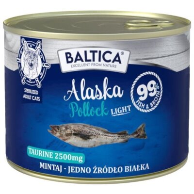 Karma dla kota BALTICA Excellent Mintaj Light 185 g