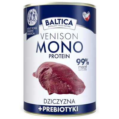 Karma dla psa BALTICA Nutraceutic Dziczyzna z prebiotykami 400 g
