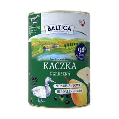Karma dla psa BALTICA Smaki Regionów Kaczka z gruszką 400 g