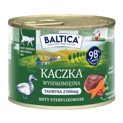 Karma dla kota BALTICA Smaki Regionów Kaczka 185 g
