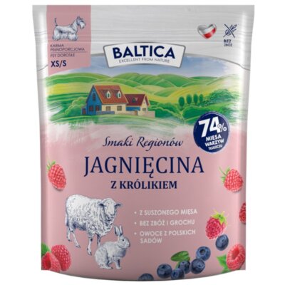 Karma dla psa BALTICA Smaki Regionów Adult Jagnięcina z królikiem XS/S 1 kg