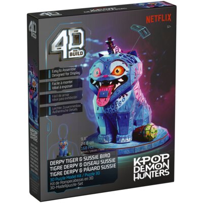 Puzzle 3D SPIN MASTER 4D KPop Demon Hunters Derpy Tiger i Sussie Bird (168 elementów)