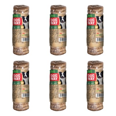 Przysmak dla psa DOGWAY Tchawica mini z nadzieniem Skóra i sierść 6 x 120 g