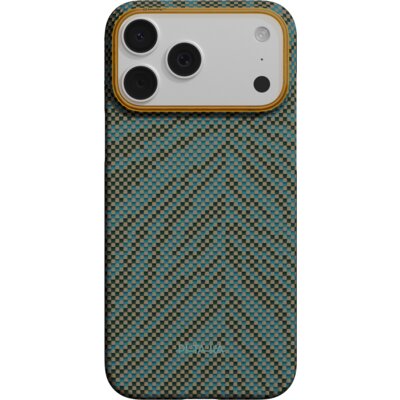 Etui PITAKA Edge Case Breath of Veins MagSafe do Apple iPhone 17 Pro Dive Green