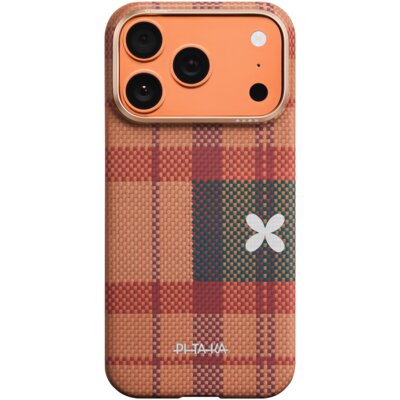 Etui PITAKA Flora in Grid Edge MagSafe do Apple iPhone 17 Pro Cloud Dusk