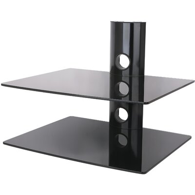 Półka ścienna ART Sto D-50N Podwójna Czarny