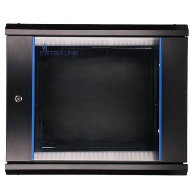 Szafa RACK EXTRALINK 19" 9U EX.3968 600 x 600 mm, Wisząca Czarny