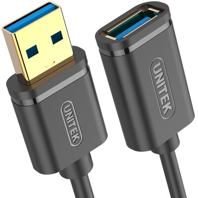 Przedłużacz USB-A - USB-A UNITEK Y-C456GBK 0.5 m