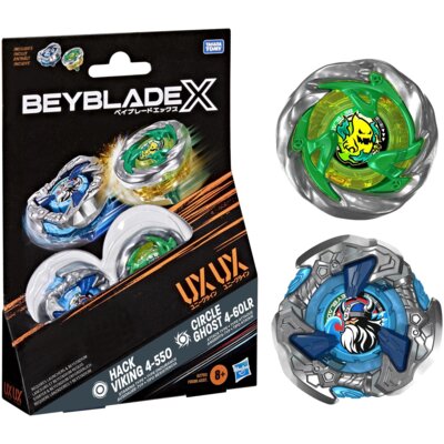 Zabawka BEYBLADE X Dwupak Circle Ghost 4-60LR Hack Viking 4-55O G2755ES0