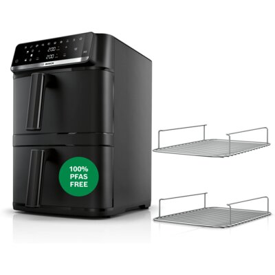 Air Fryer Frytkownica beztłuszczowa BOSCH Serii 6 MAFD661B4 12l z podwójnym koszem