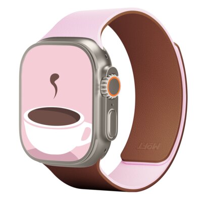 Pasek MOFT Snap Duo do Apple Watch do koperty 38/40/41/42 mm Różowo-brązowy