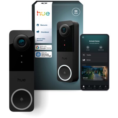Wideodzwonek PHILIPS HUE 929003816501 Bezprzewodowy Wi-Fi Czarny