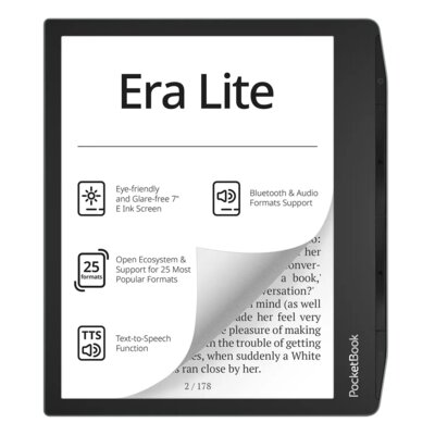 Czytnik e-booków POCKETBOOK Era Lite, Podświetlany ekran, Wi-Fi Ciemnozielony